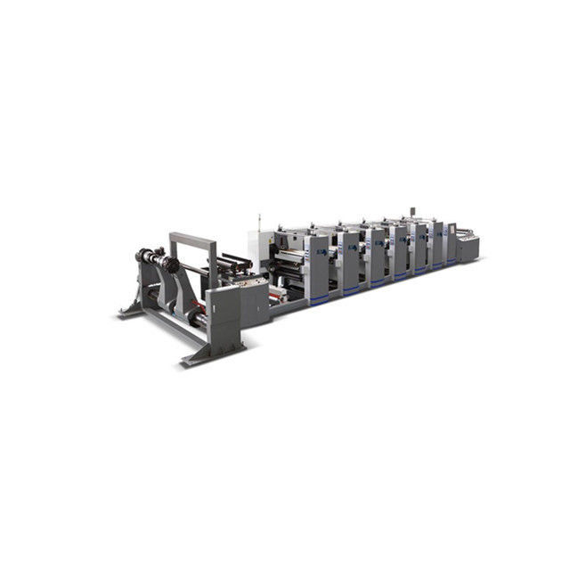 Max. Diameter Rewinder 1524mm/1200mm Mesin Pencetakan Flekso Kertas Lapisan untuk 4 Warna