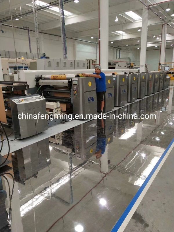 Mesin Pencetakan Flekso Kotak Salad dengan 286-1200mm Pencetakan Ulang dan Keramik Anilox Roller