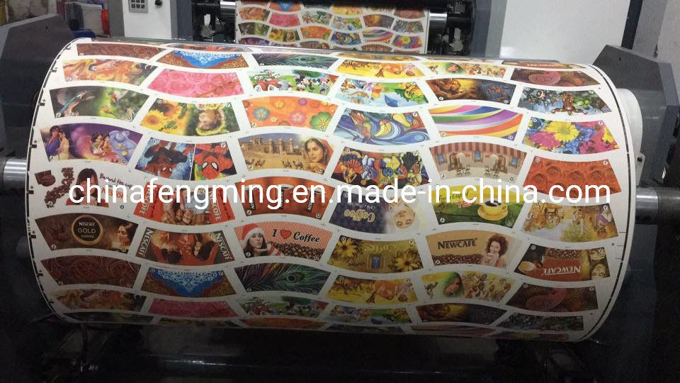 Mesin Pencetakan Flexografi Berkecepatan Tinggi Roll 4 Warna untuk Cangkir/Kotak/Kantong Kertas FM-B920