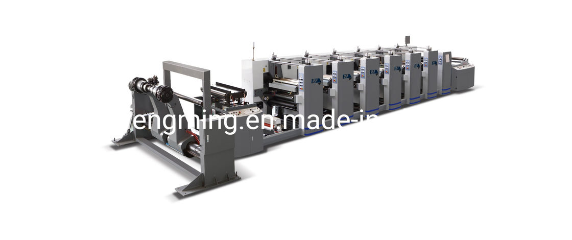 Mesin pemotong kertas roll to roll Flexo Printing dengan Max. Lebar cetak 900mm