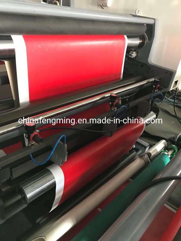 Mesin cetak paket merah multi-warna FM-B dengan Inline Embossing dan Embossing Unit