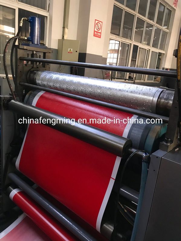 Mesin cetak paket merah multi-warna FM-B dengan Inline Embossing dan Embossing Unit