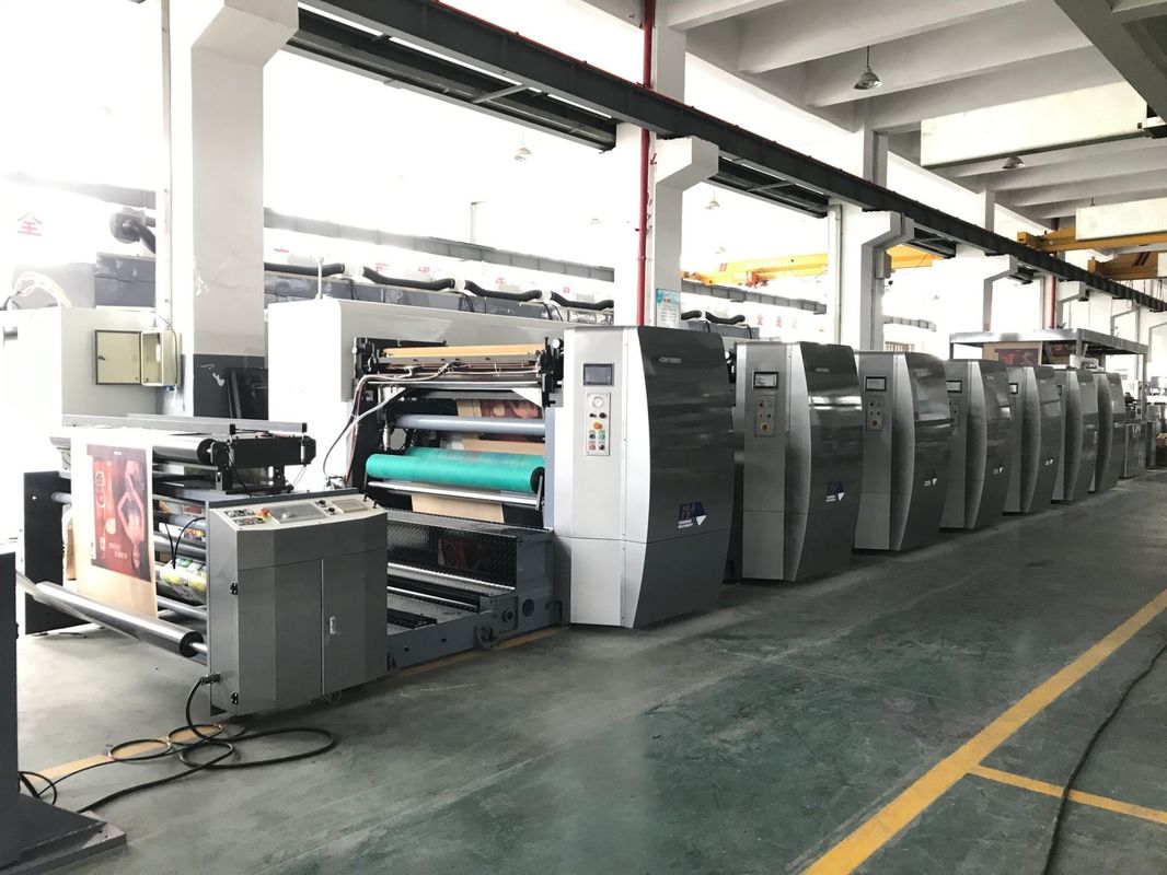 Mesin Pencetakan Flexo Berkecepatan Tinggi Tipe Petal Tinta Berbasis Air untuk Kertas 60-400GSM