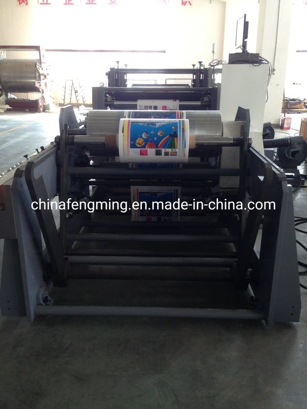 Mesin Pencetakan Flexografi 2 Warna 1020mm Dengan Keramik Anilox Roller Dan UV IR Dryer