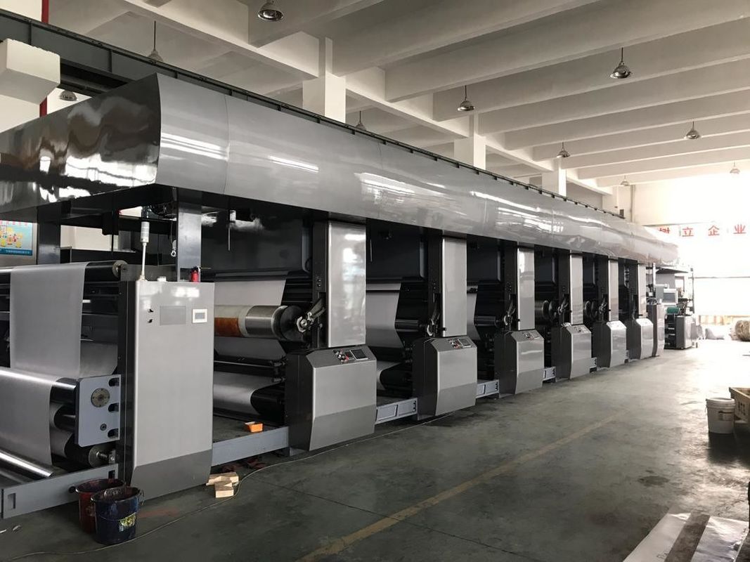 Mesin Pencetakan Flex Kertas Karton Berskala Besar dengan 380V 3pH 50Hz Power Supply dan 7 Warna