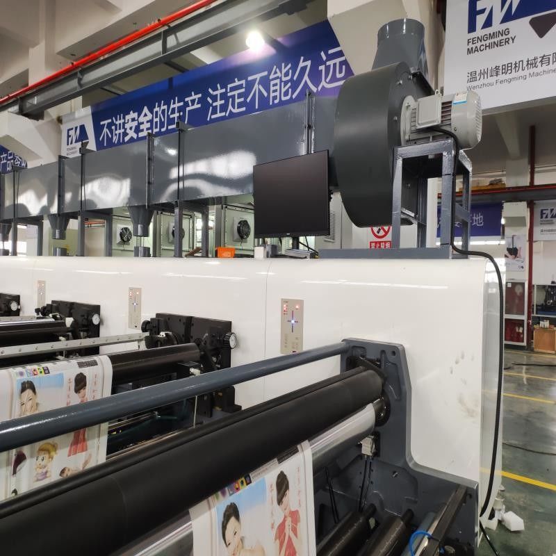 Mesin Pencetakan Flexografi Tipe Kertas Petal Efisien Tinggi Roll To Roll Sticker