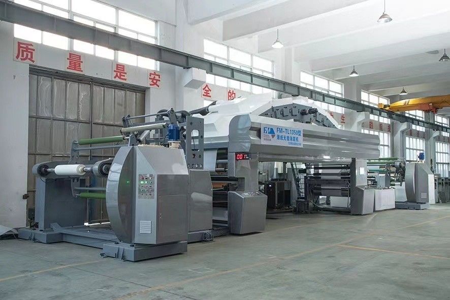 Air Panas IR Pengeringan Air Berbasis Tidak Ada Mesin Lapisan Plastik Untuk Max. Lebar Lapisan 1350mm