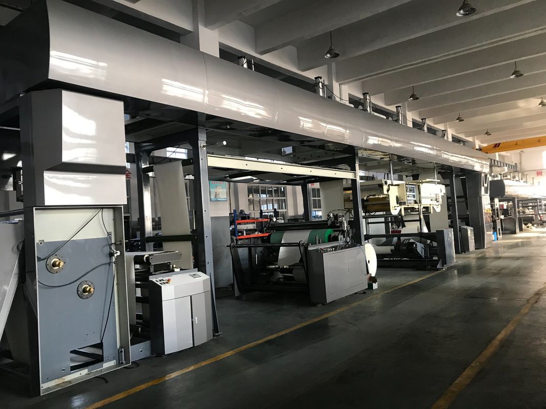 High Speed Non Stop Lap Joint Paper Coating Machine Untuk Jenis Kertas Ringan