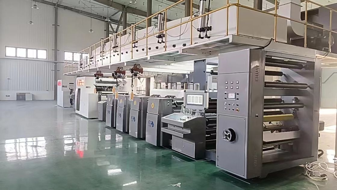 Max.Mechanical Kecepatan 150m/menit Flekso Printing Unit untuk Besar Rewinder Diameter 1524mm