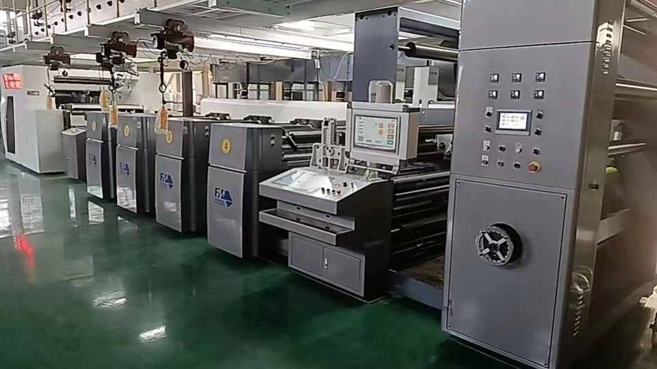 Max.Mechanical Kecepatan 150m/menit Flekso Printing Unit untuk Besar Rewinder Diameter 1524mm