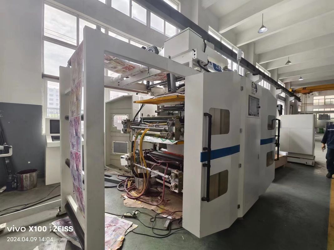 Mesin Pencetakan Flexografi Tipe Vertikal Cascading Untuk Bahan Non Woven Paper