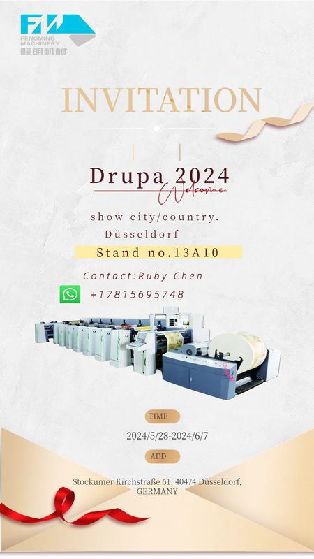 8 kertas berwarna kantong cangkir plastik kemasan makanan Pp Mesin Pencetakan Film Woven Press Flexographic Printer