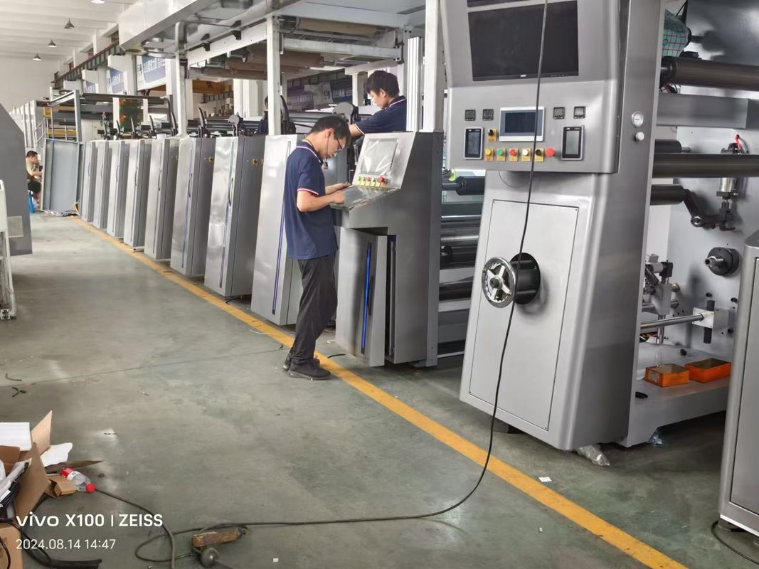 Mesin pencetakan flexo 10 warna untuk kertas kemasan kertas tas pencetakan mesin cetak kertas