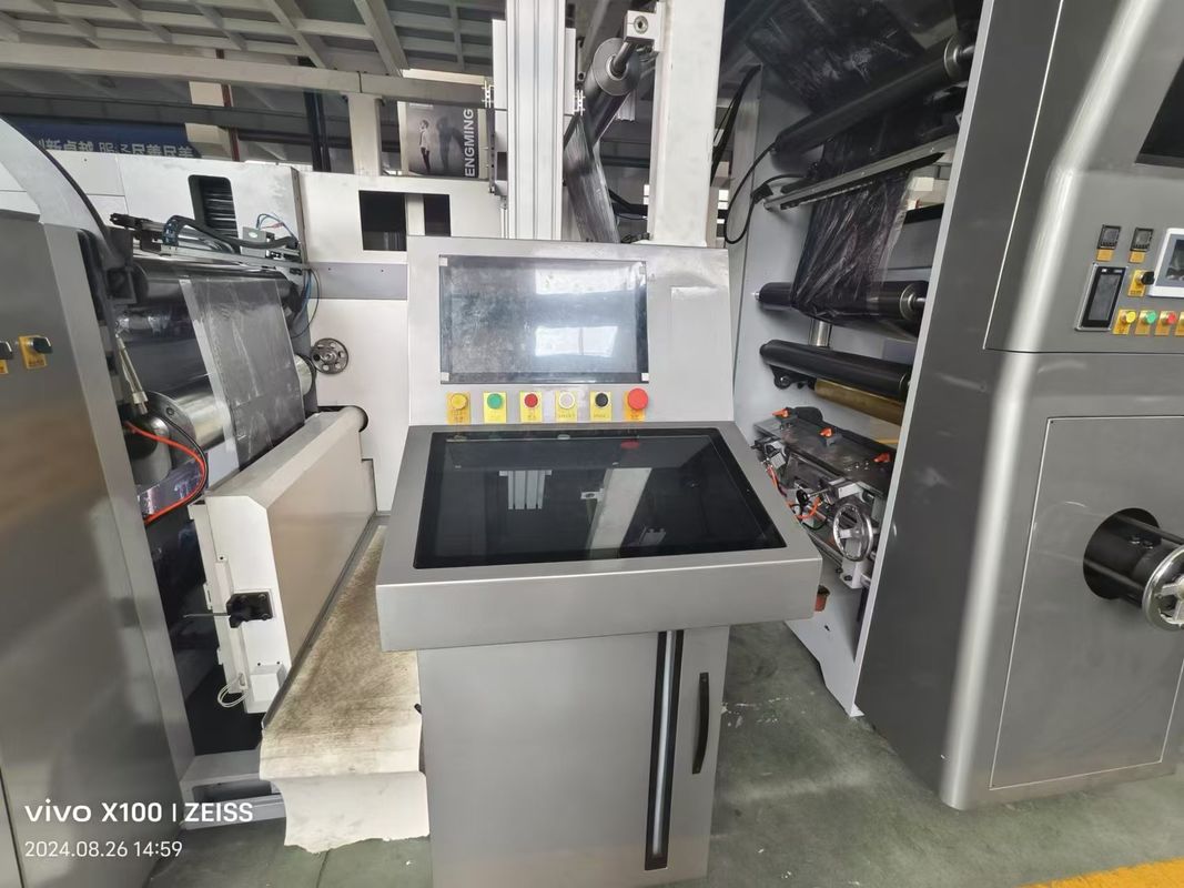 Mesin Pencetakan Flexografi Non Woven Efisiensi Tinggi Label Kain Kertas Film Bag Tipe