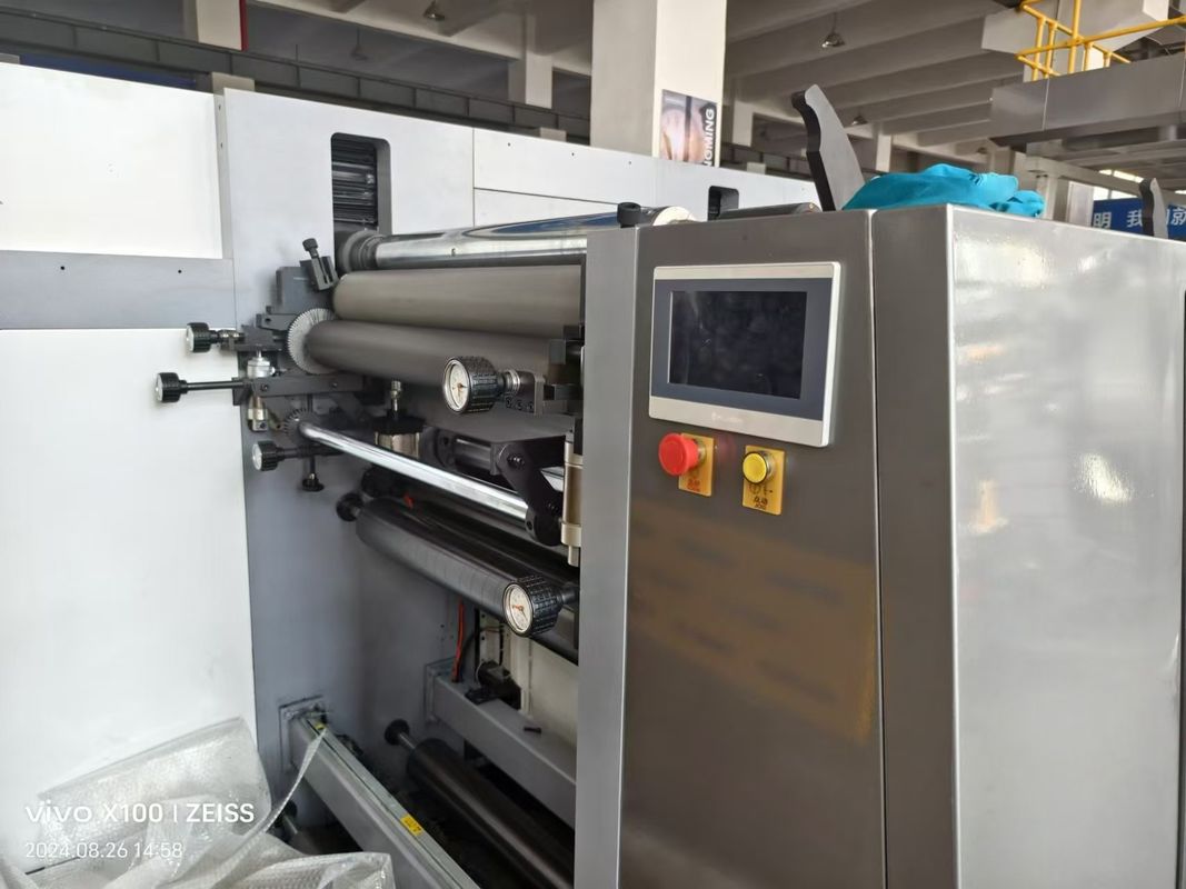 Kondisi Baru Mesin Pencetak Flekso Otomatis Berkecepatan Tinggi 1850mm Label Kantong Kartu Kertas Pencetakan Dengan Komponen Servo Motor
