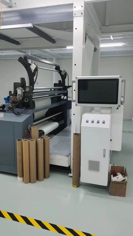 Double Slot Die Coating Machine 1100 Lebar 70 Meter Oven Dengan Deteksi CCD Dan Deteksi Sinar X Dua Frame