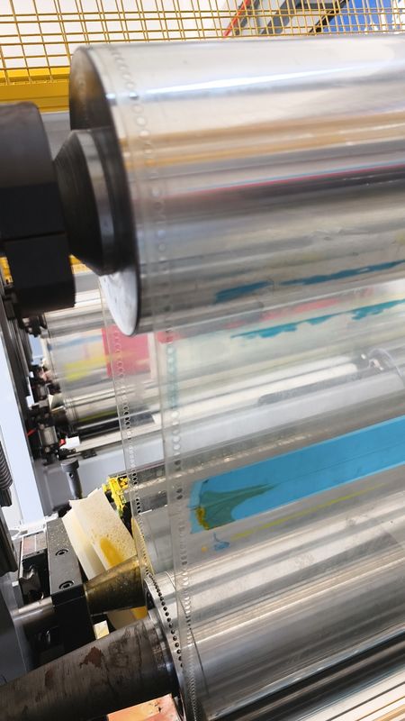 Max 2500mm Ulang Pencetakan Panjang Sleeve Tipe Flexo Mesin Pencetakan