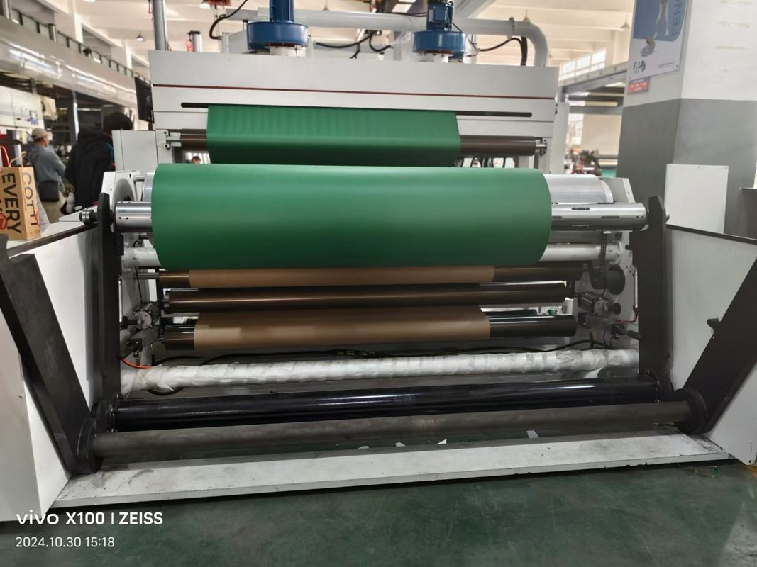 2.5m Lebar Akurat Register Warna Cascading Flexo Mesin Pencetakan Dengan 6m Heating Oven