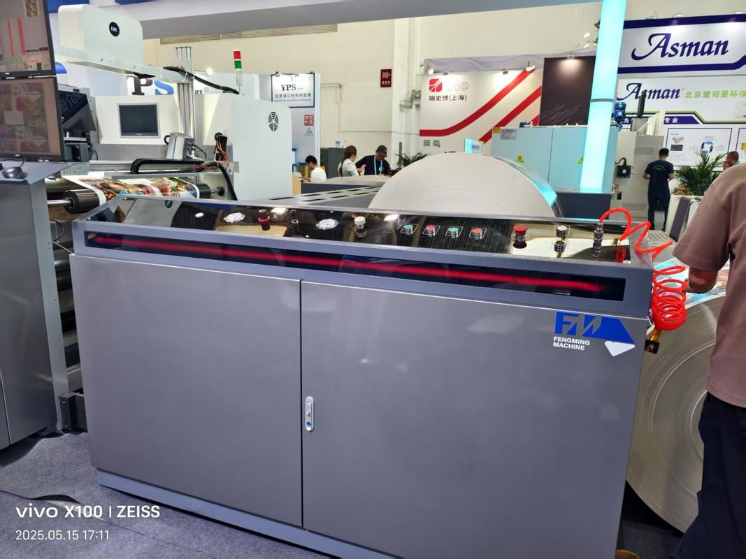 Mesin Cetak Flexo UV 6 Warna Kecepatan Tinggi Otomatis Tipe Unit Petal Mesin Cetak Flexografis