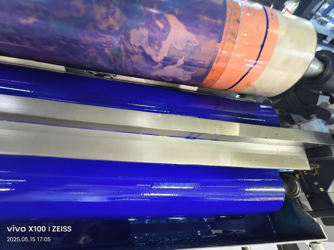 Mesin Cetak Flexo UV 6 Warna Kecepatan Tinggi Otomatis Tipe Unit Petal Mesin Cetak Flexografis