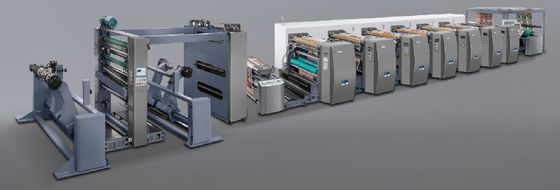 Max. Lebar Web 1450/1650/1850/2250mm Mesin Pencetakan Flexo untuk Percetakan Kecepatan Tinggi