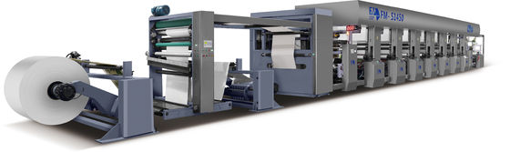 Cardboard Wide Web Preprint Mesin Pencetakan Flexo