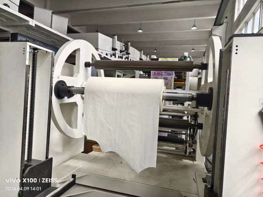 Mesin Pencetakan Flexografi Tipe Vertikal Cascading Untuk Bahan Non Woven Paper