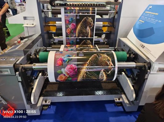 Pencetakan label perekat kelas atas dengan mesin percetakan Flexo Sleeve