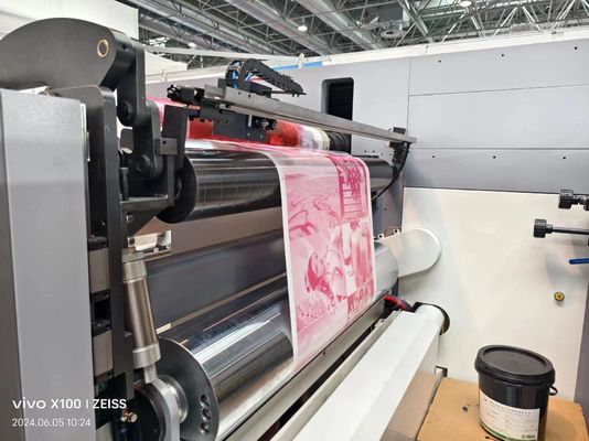 Mesin Pencetakan Servo Horizontal Flexo Otomatis Kondisi Baru Kemasan Makanan Multicolor Paper Bag Label Printer