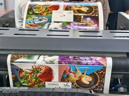 Mesin Cetak Flexo UV 6 Warna Kecepatan Tinggi Otomatis Tipe Unit Petal Mesin Cetak Flexografis